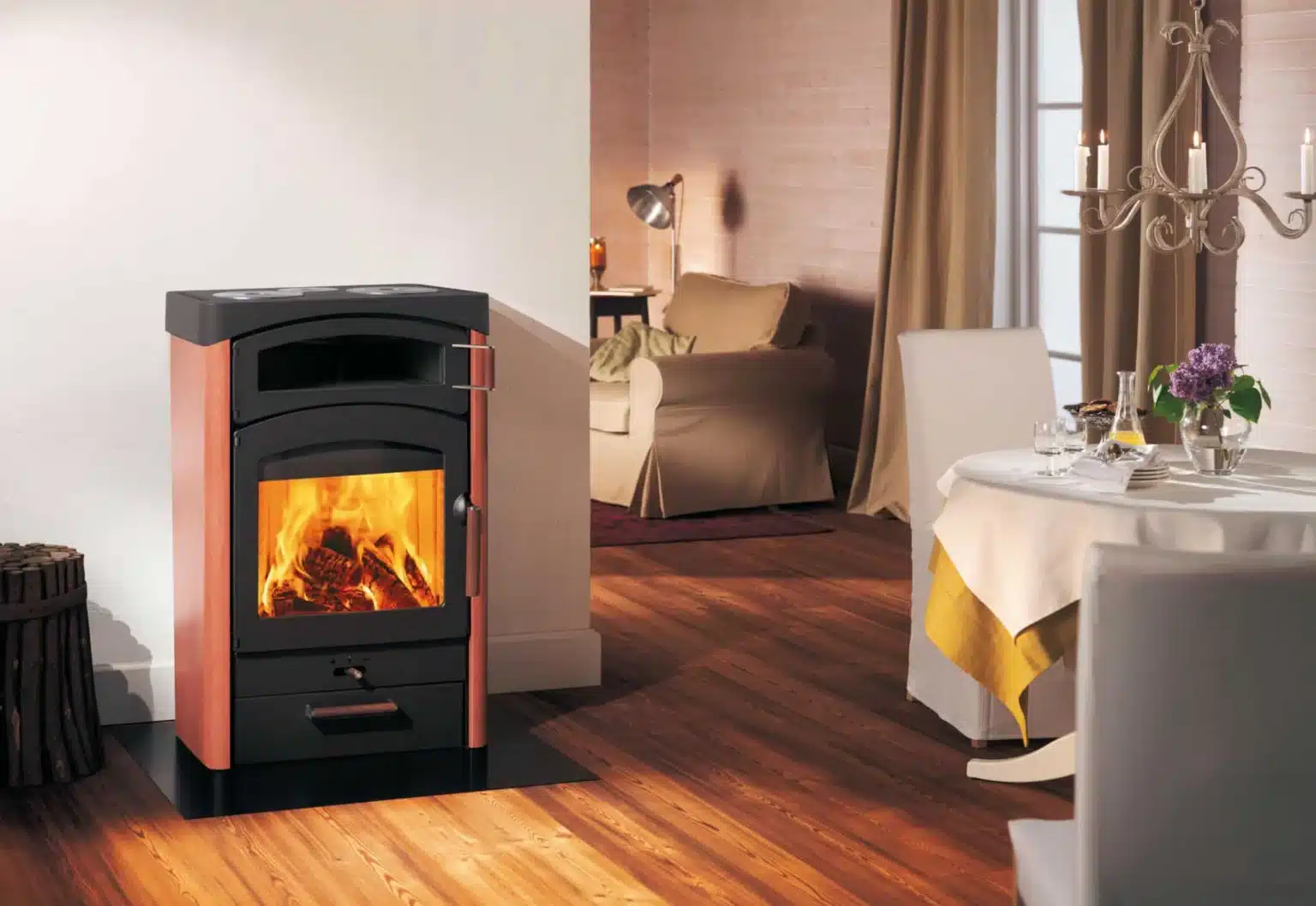 Poêle à bois Austroflamm Pallas Back Céramique – Prix et description