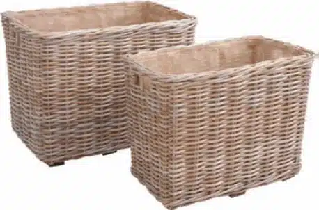 panier osier doublé grand modèle