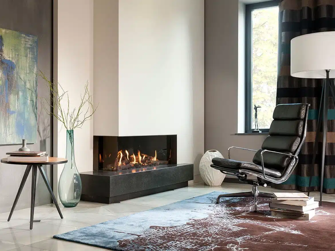 Foyer à gaz en coin – G105/37C