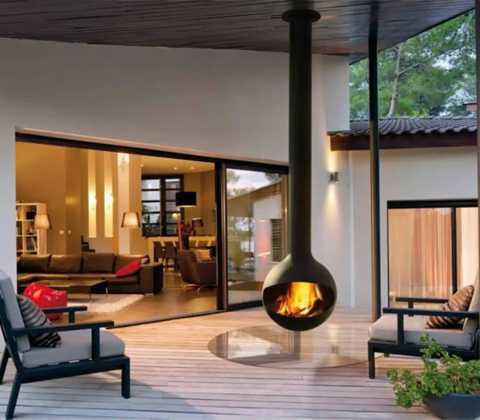 Foyer suspendu bathyscafocus outdoor