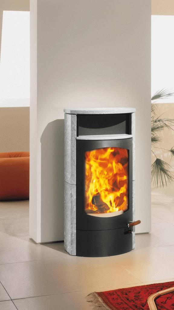 Poêle à bois design