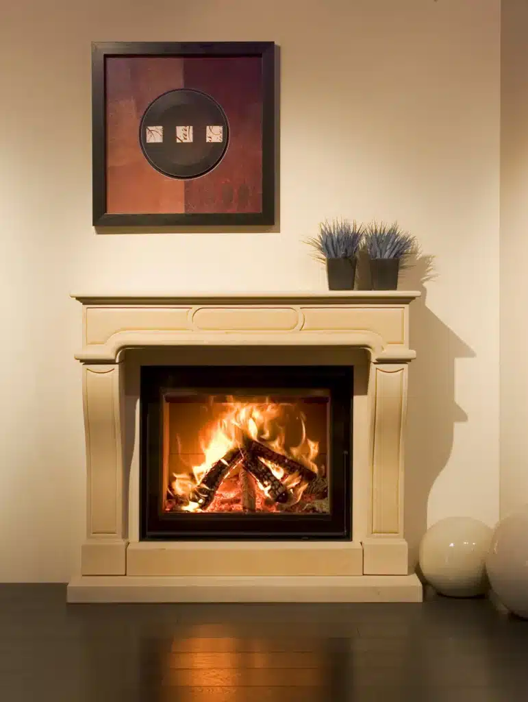 Cassette à bois avec ventilation